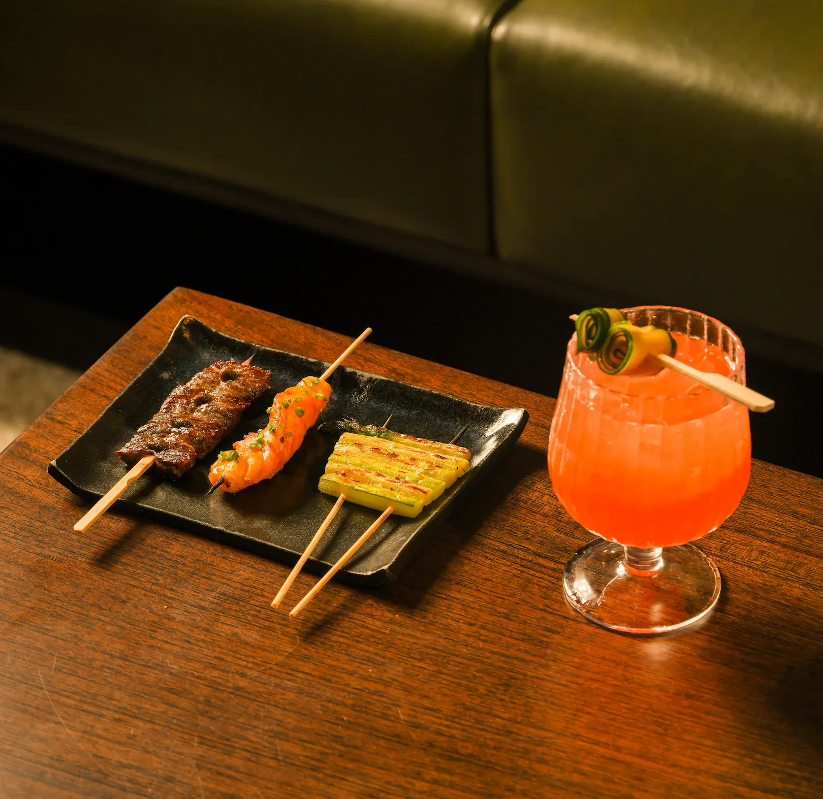 Yakitori grilling at Junsei