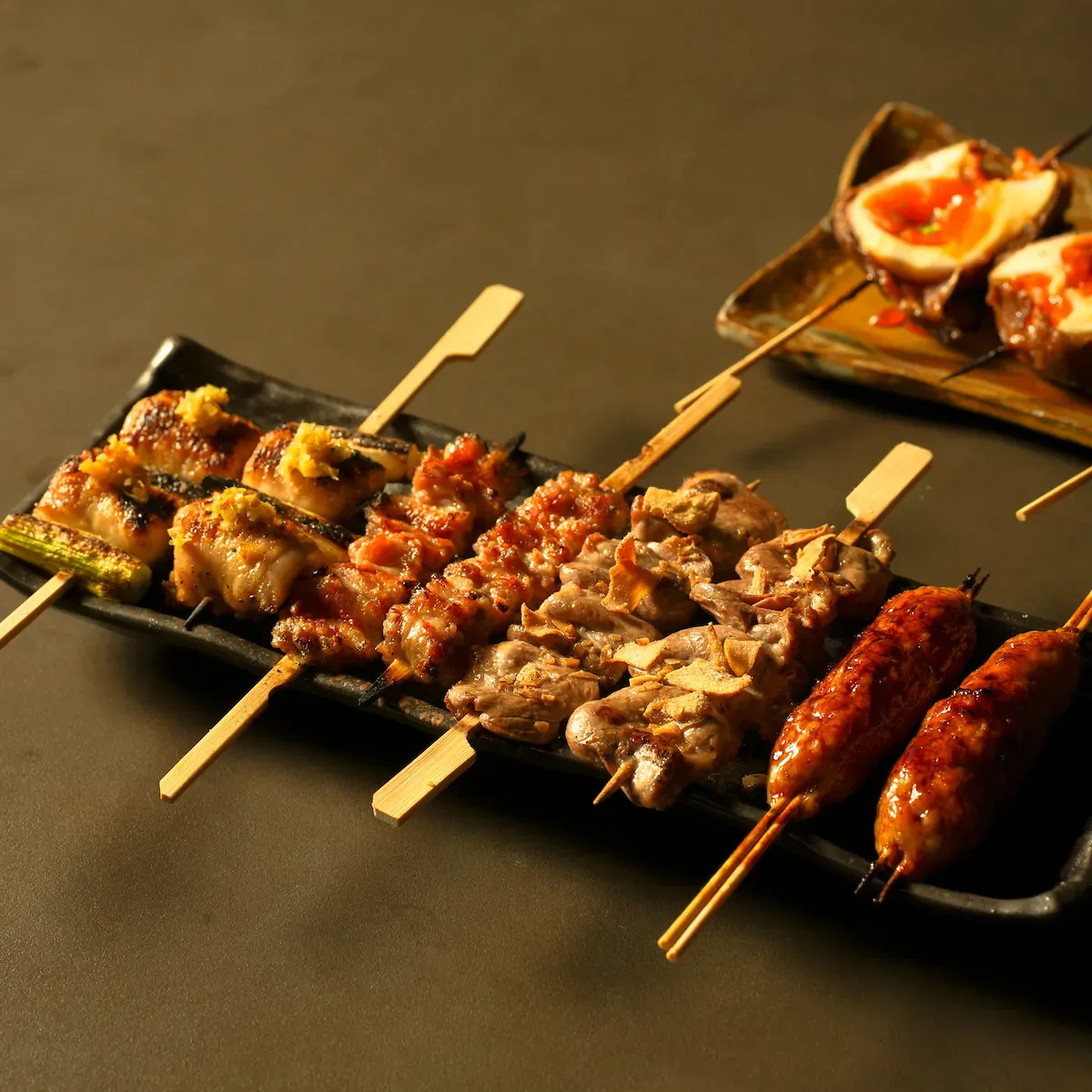 Yakitori grilling at Junsei