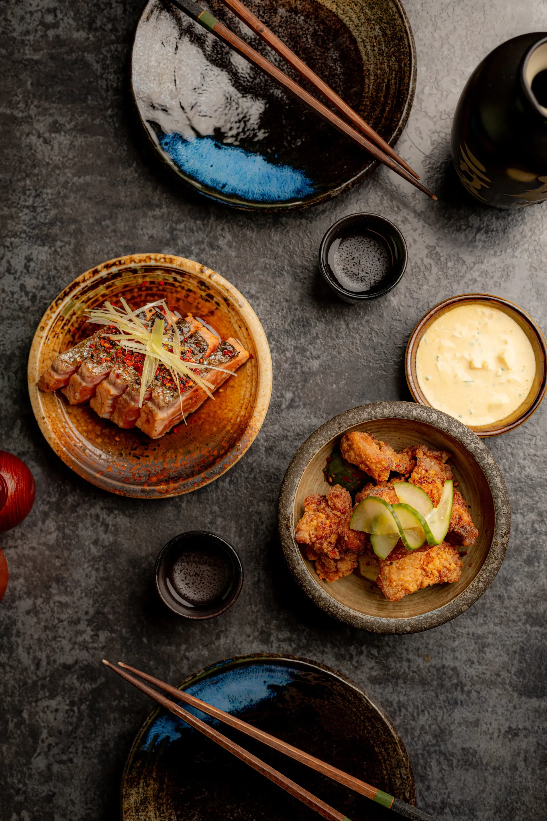 Yakitori grilling at Junsei